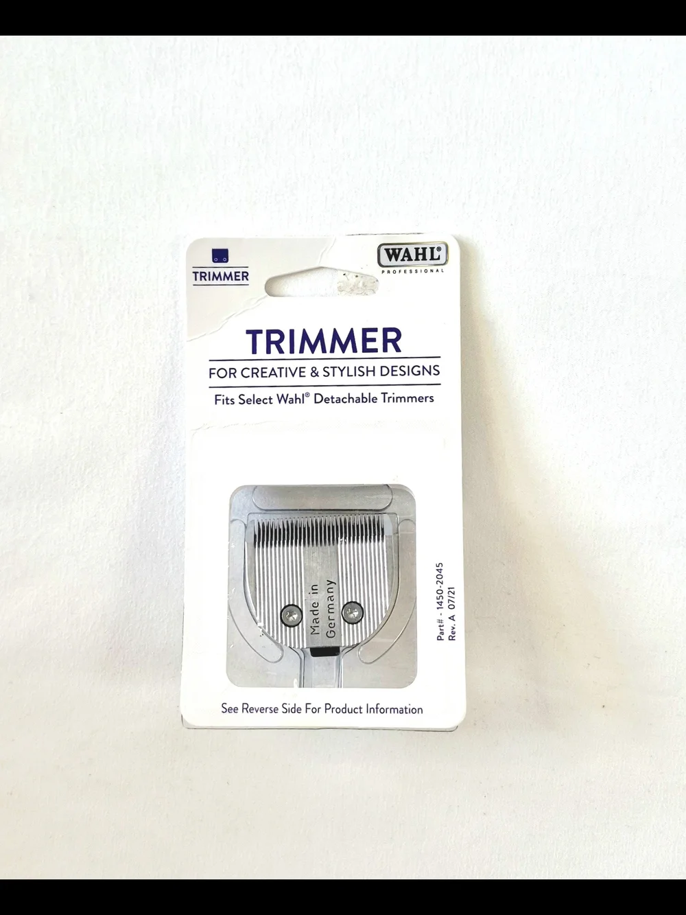 Wahl Trimmer Blade Replacement – Silver on White Card